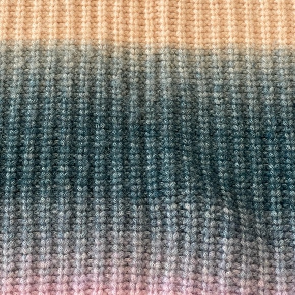 Madewell Space-Dyed Button Shoulder Crew Neck Knit Sweater, Multicolored, Small - Picture 15 of 16